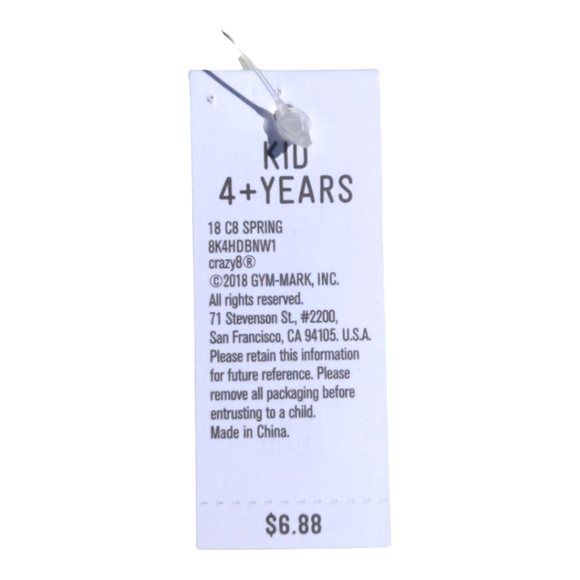 Crazy 8 Girls 4+ B/W Cloth Bracelet - Picture 5 of 5